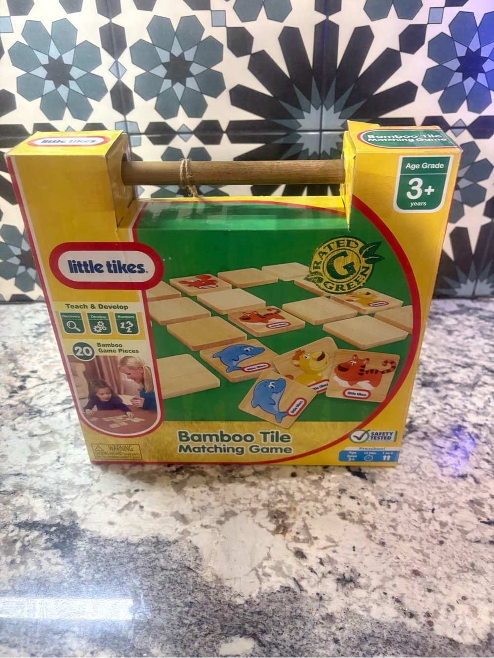 Little Tikes Bamboo Tile Matching Game - Yellow
